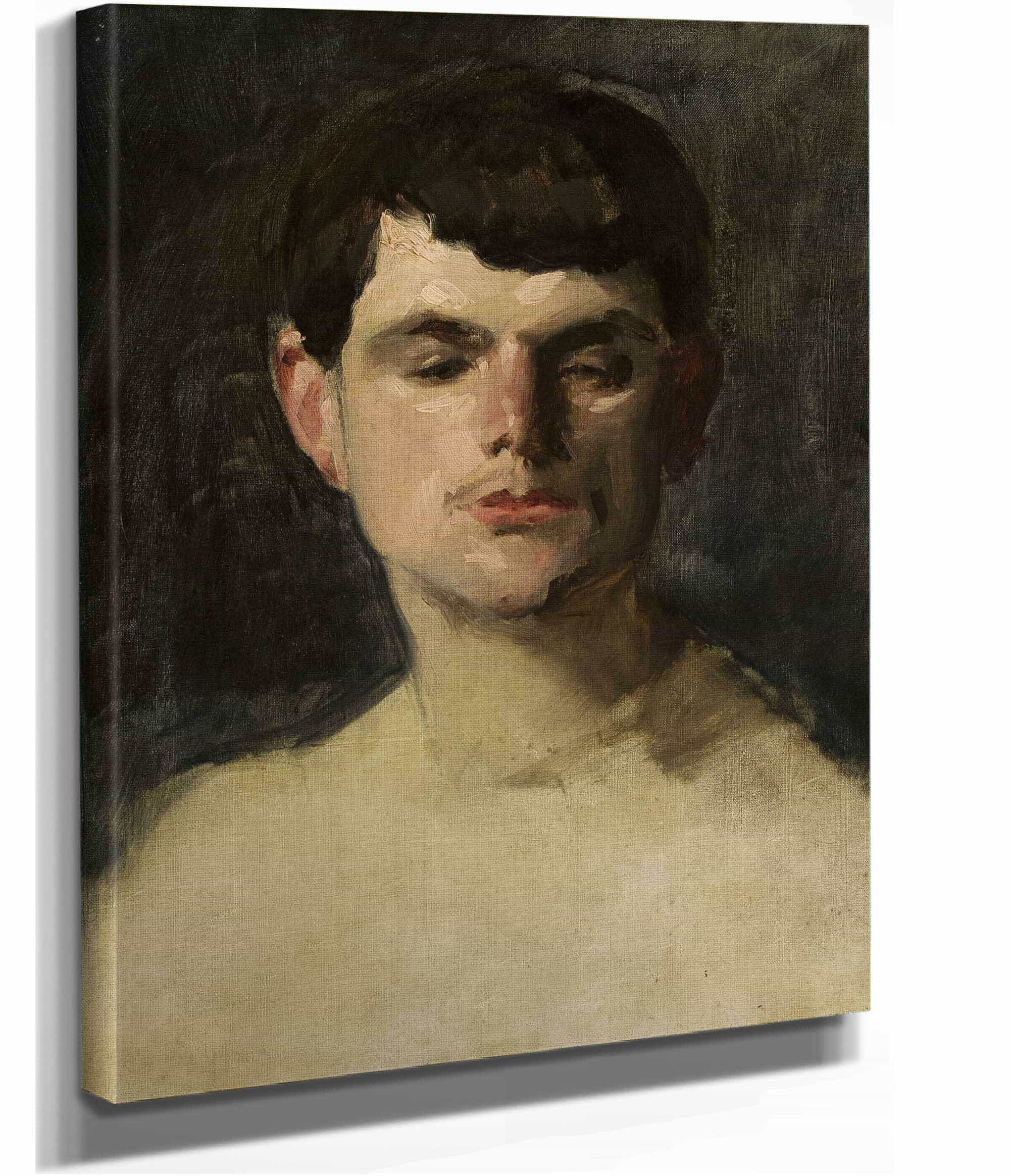 Study Of A Male Head by Carolus Duran