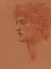 Study Of A Male Head In Profile For Perseus In The Call Of Perseus by Sir Edward Coley Burne Jones