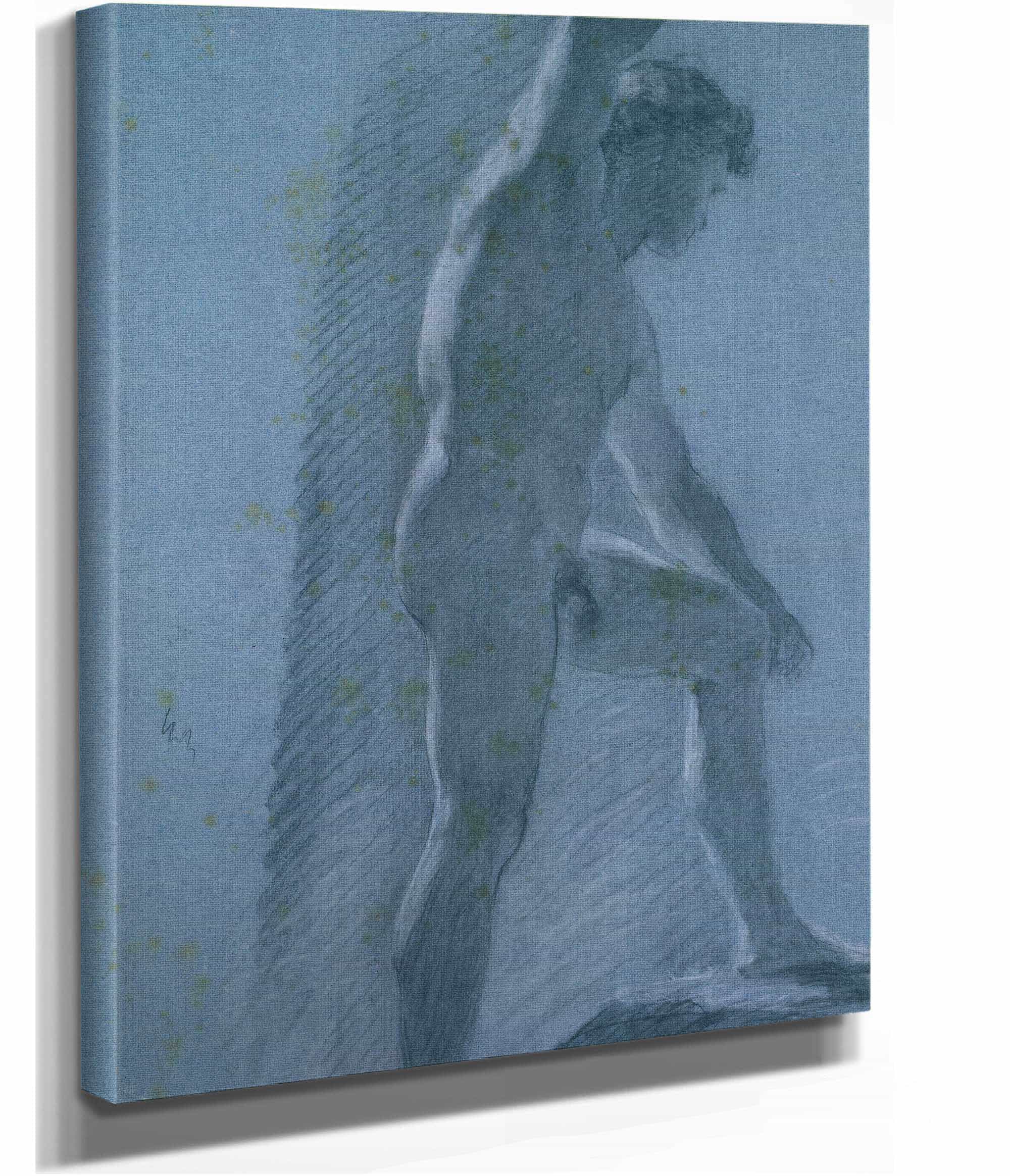 Study Of A Male Nude Verso by Pierre Paul Prudhon