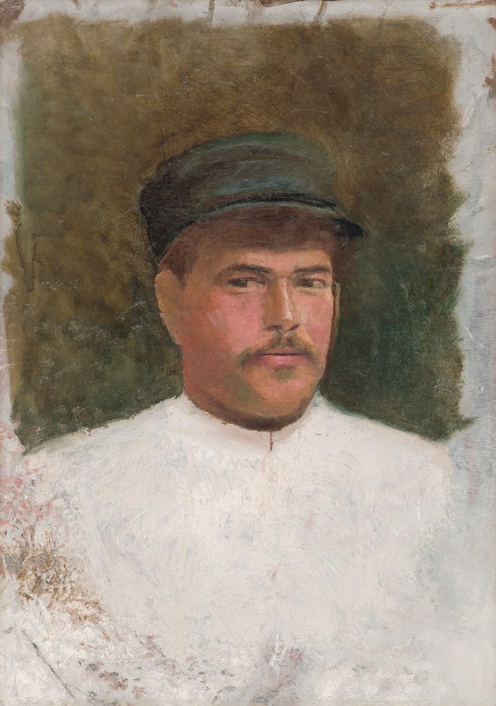 Study Of A Man In A Fur Hat   by Ladislav Mednyanszky