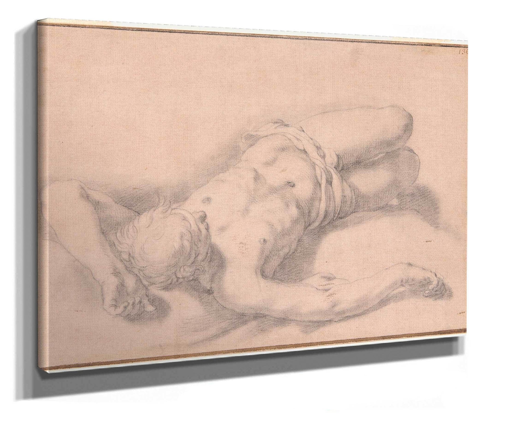 Study Of A Nude Man  by Abraham Bloemaert