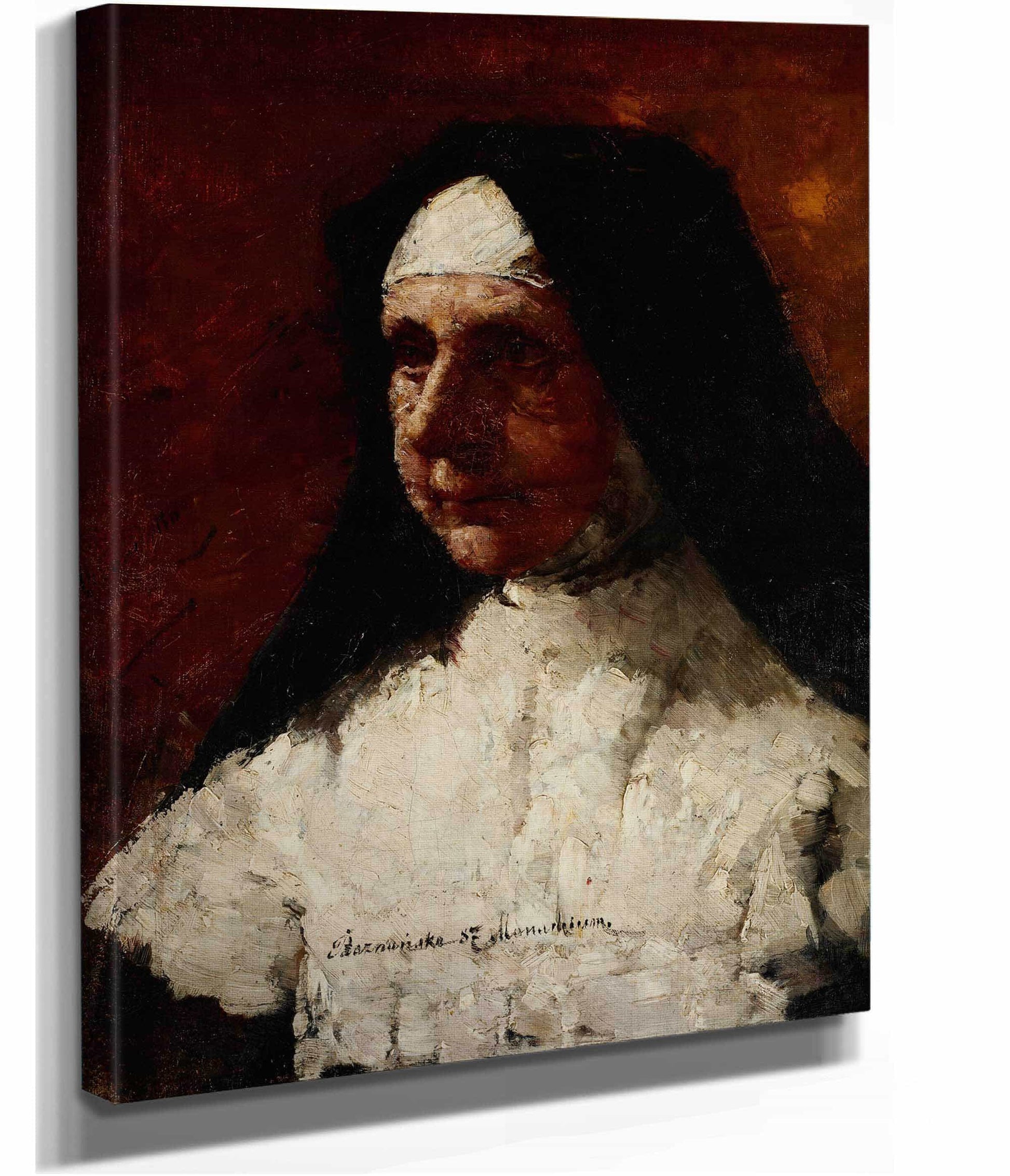 Study Of A Nun by Olga Boznanska