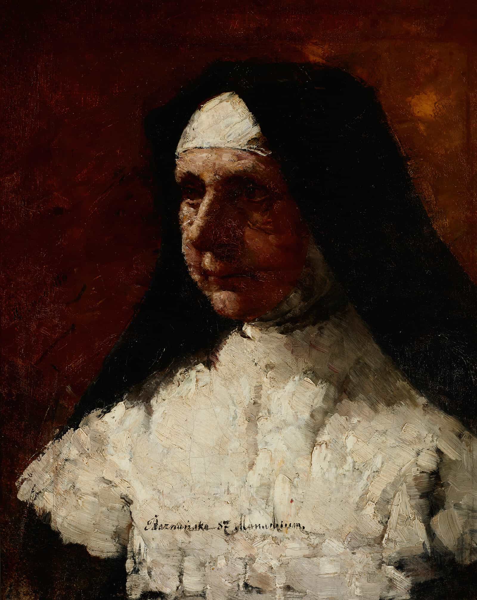 Study Of A Nun by Olga Boznanska