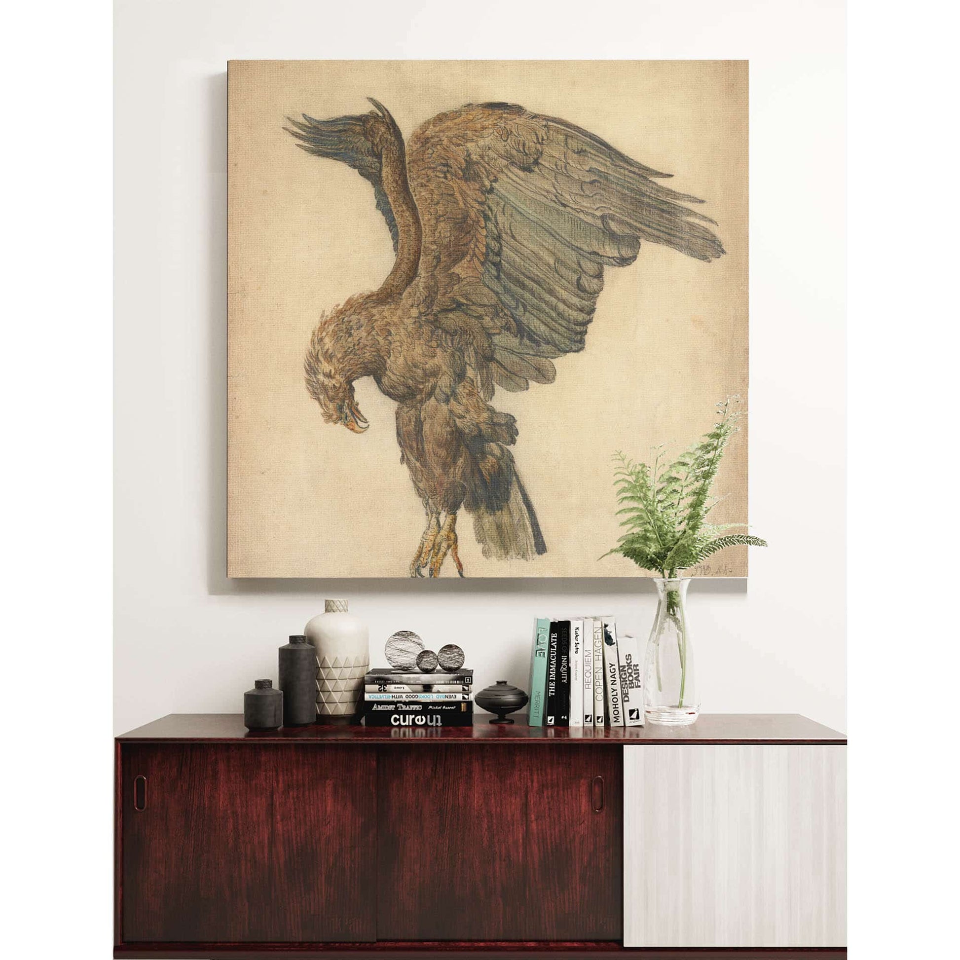 Study Of A Plunging Eagle by James Ward