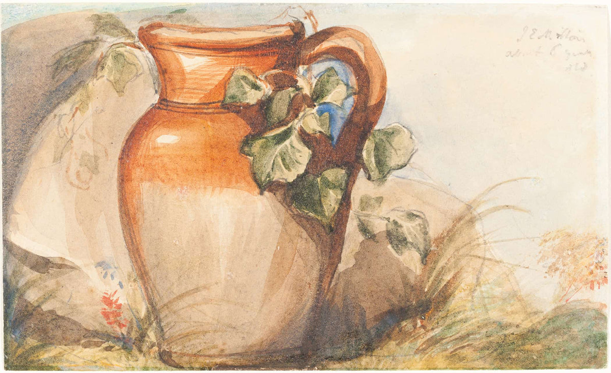 Study Of A Pottery Jug by Sir John Everett Millais