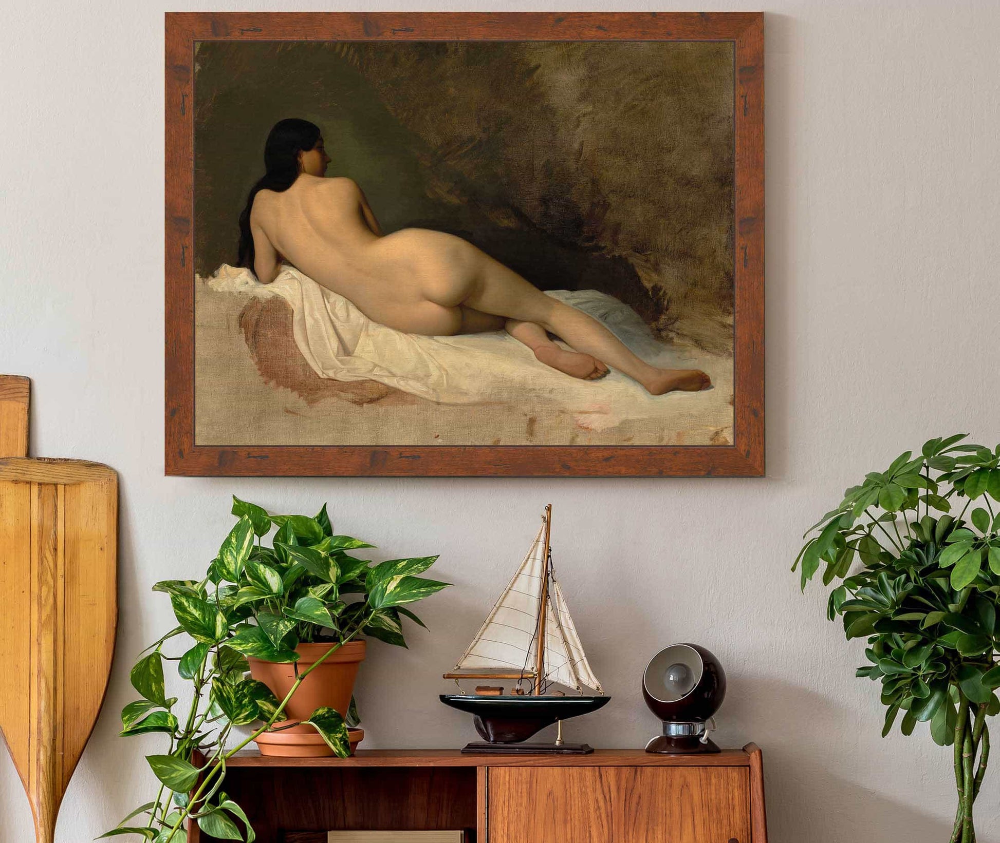 Study Of A Reclining Nude by Isidore Pils