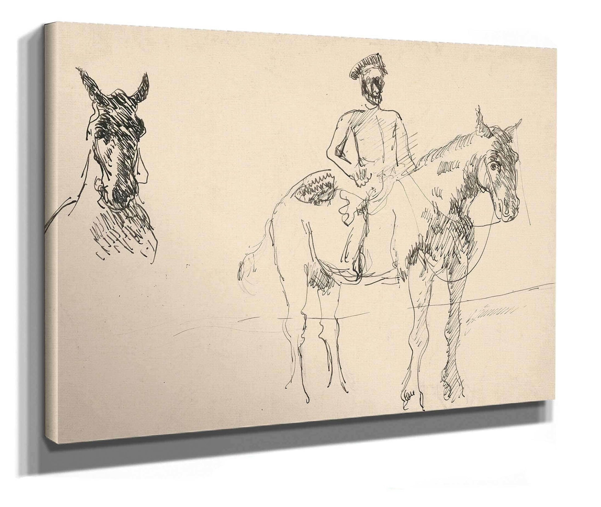 Study Of A Rider by Cyprian Majernik