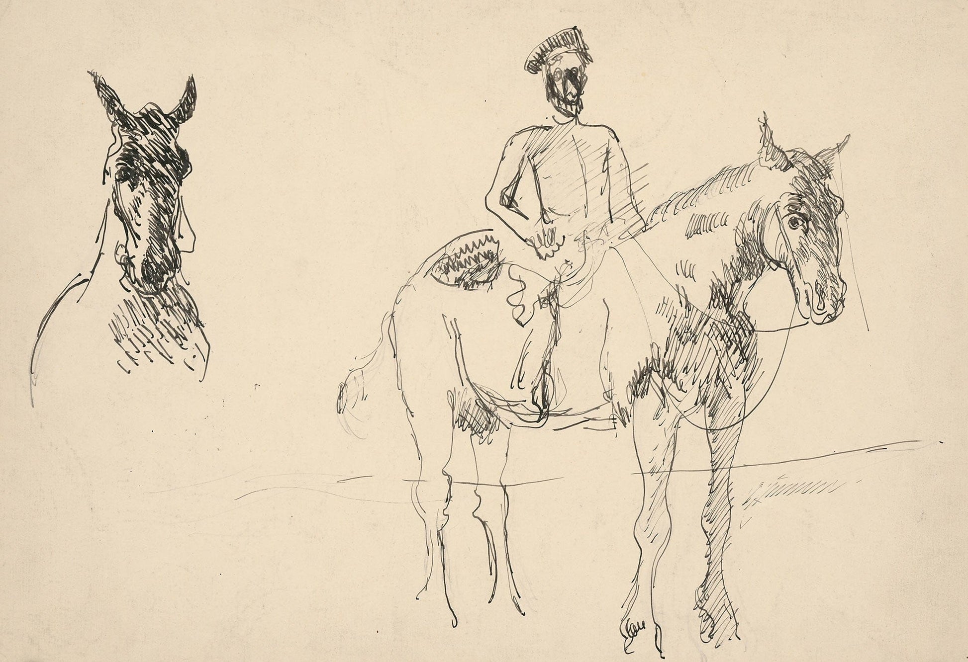 Study Of A Rider by Cyprian Majernik