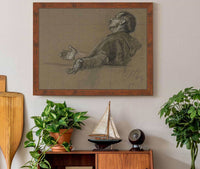 Study Of A Robed Figure For The Quest Of The Holy by Edwin Austin Abbey