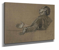 Study Of A Robed Figure For The Quest Of The Holy by Edwin Austin Abbey