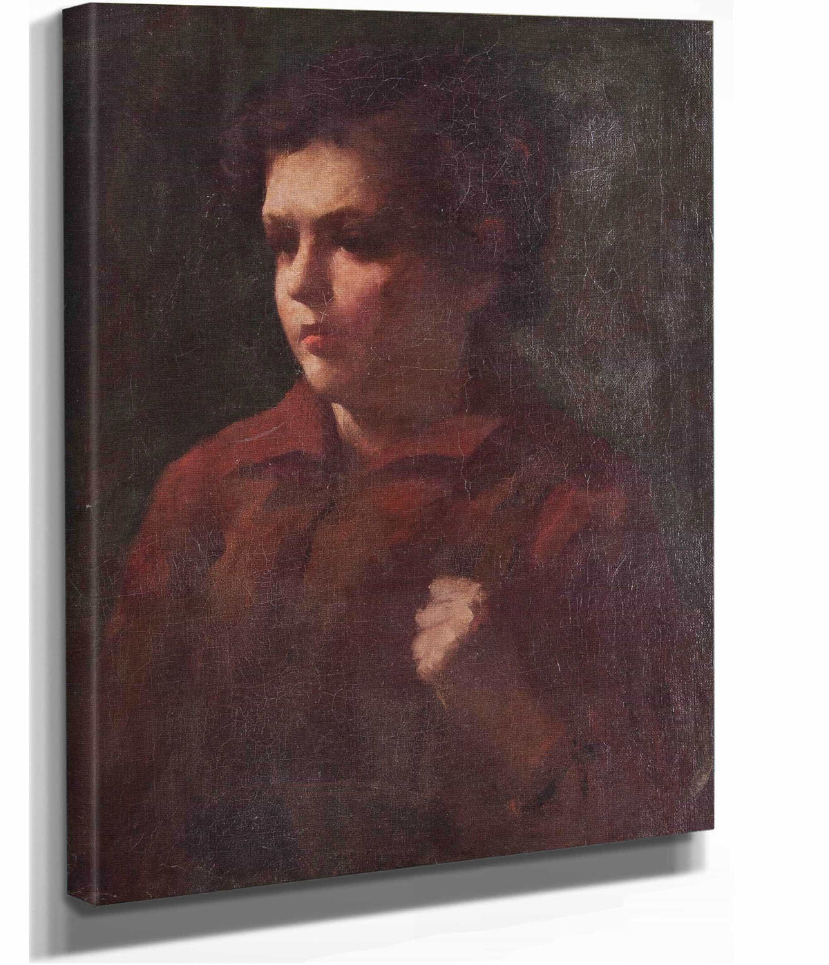 Study Of A School Boy by Frank Duveneck