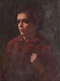 Study Of A School Boy by Frank Duveneck