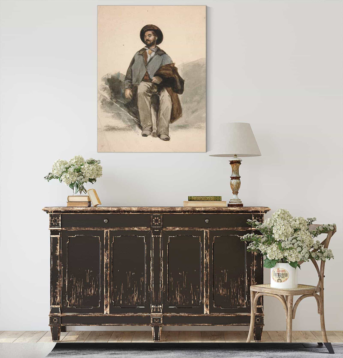 Study Of A Seated Man by Edwin Austin Abbey