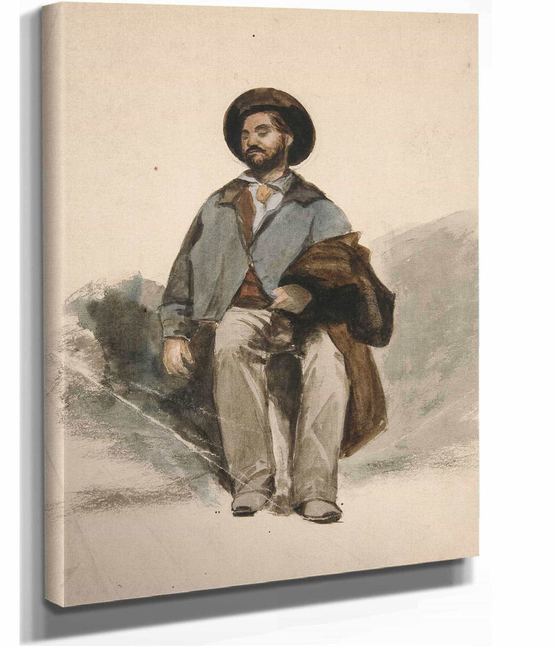 Study Of A Seated Man by Edwin Austin Abbey