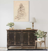 Study Of A Seated Woman by Sir Joshua Reynolds