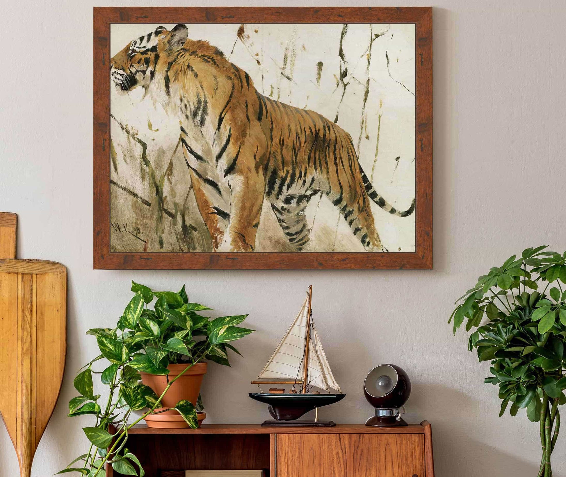 Study Of A Tiger by Wilhelm Kuhnert