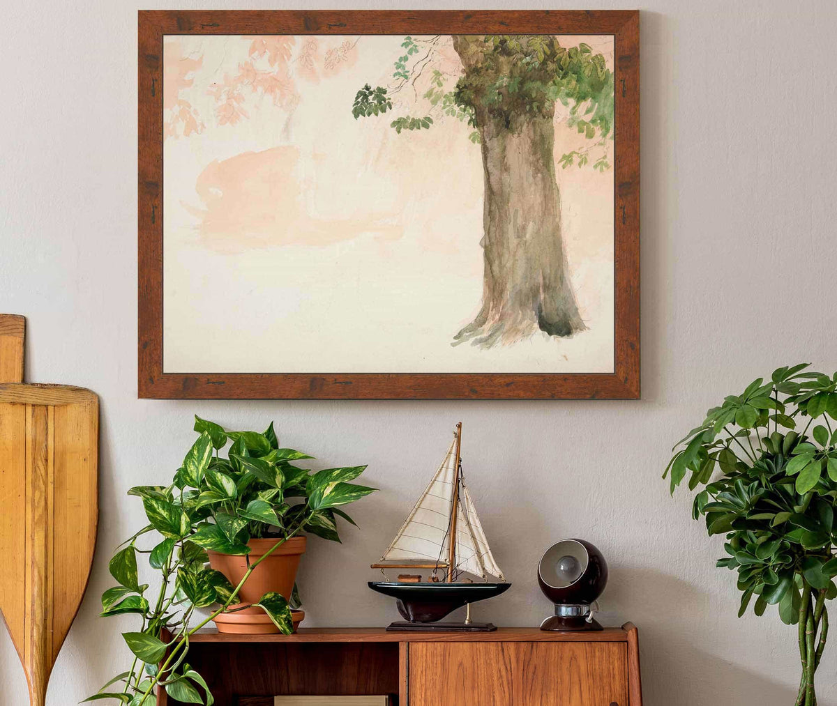 Study Of A Tree Trunk by Edwin Austin Abbey