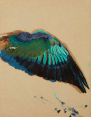 Study Of A Wing Study Of A Fgure Of Inspiration From The Curtain For The Municipal Theater In Lviv by Henryk Siemiradzki