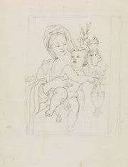 Study Of A Woman And Child by Robert Smirke