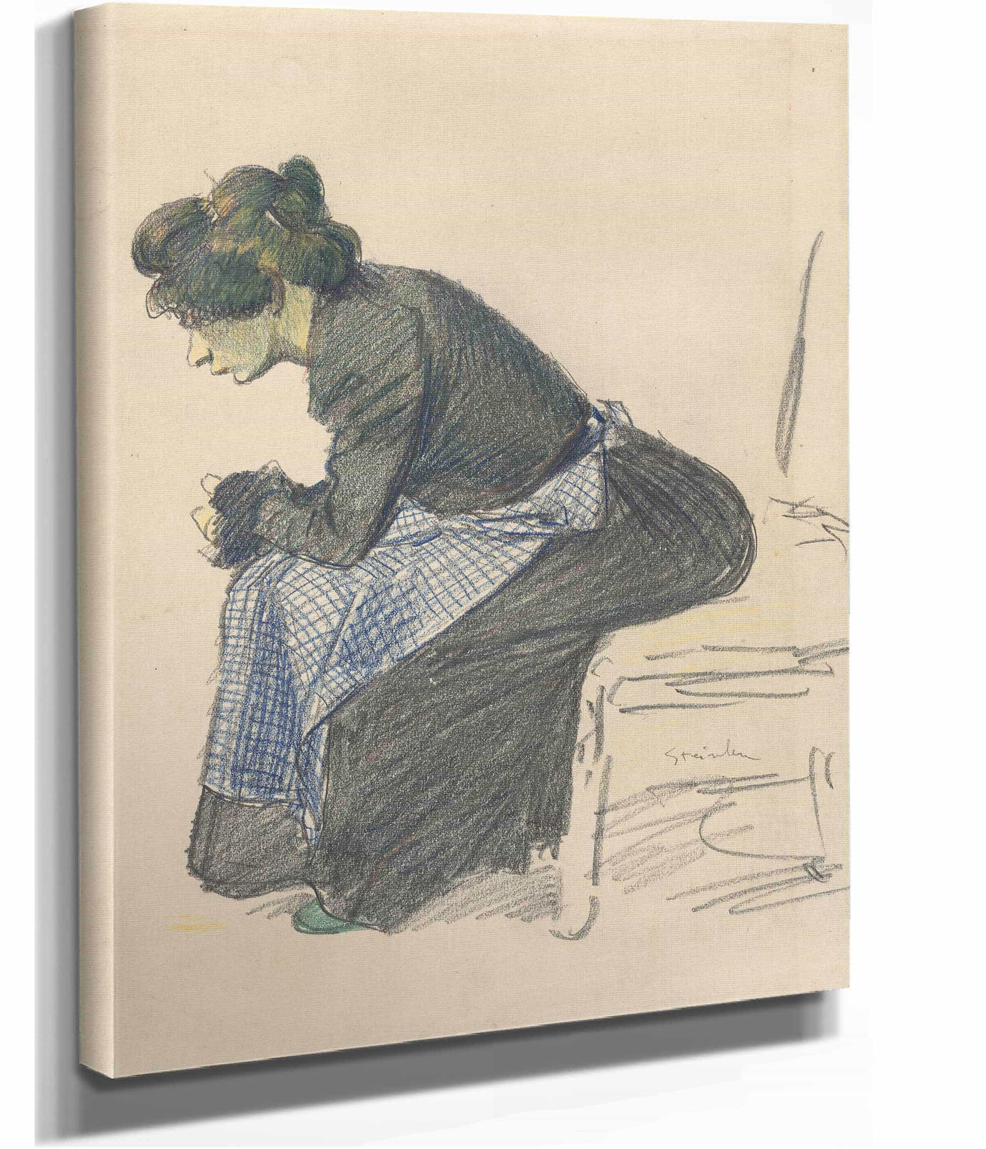 Study Of A Woman by Theophile Alexandre Steinlen