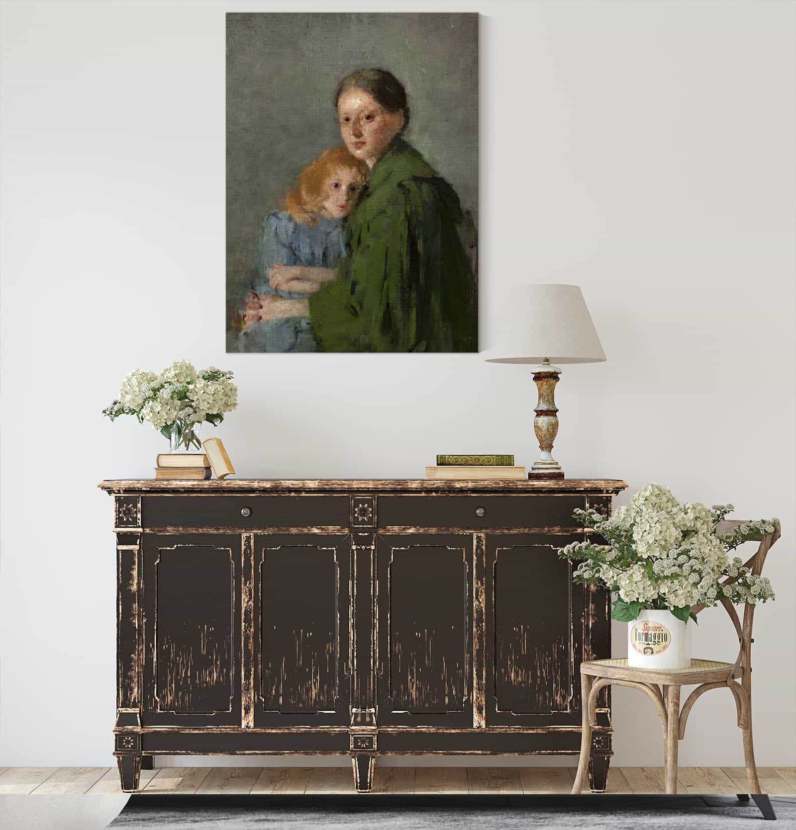 Study Of A Woman With A Girl by Olga Boznanska