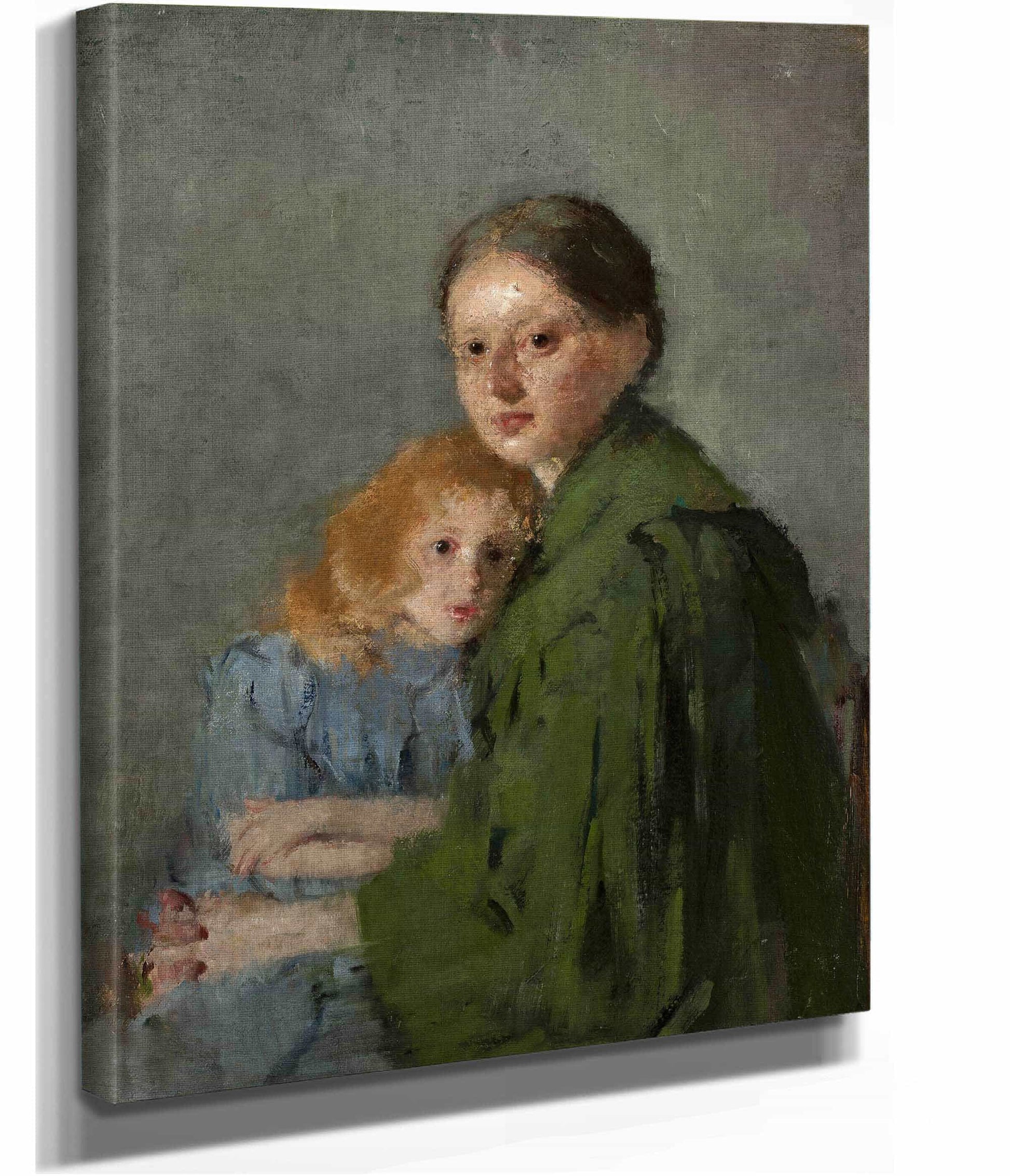 Study Of A Woman With A Girl by Olga Boznanska