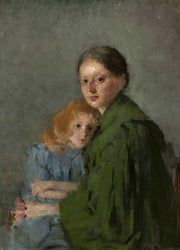 Study Of A Woman With A Girl by Olga Boznanska