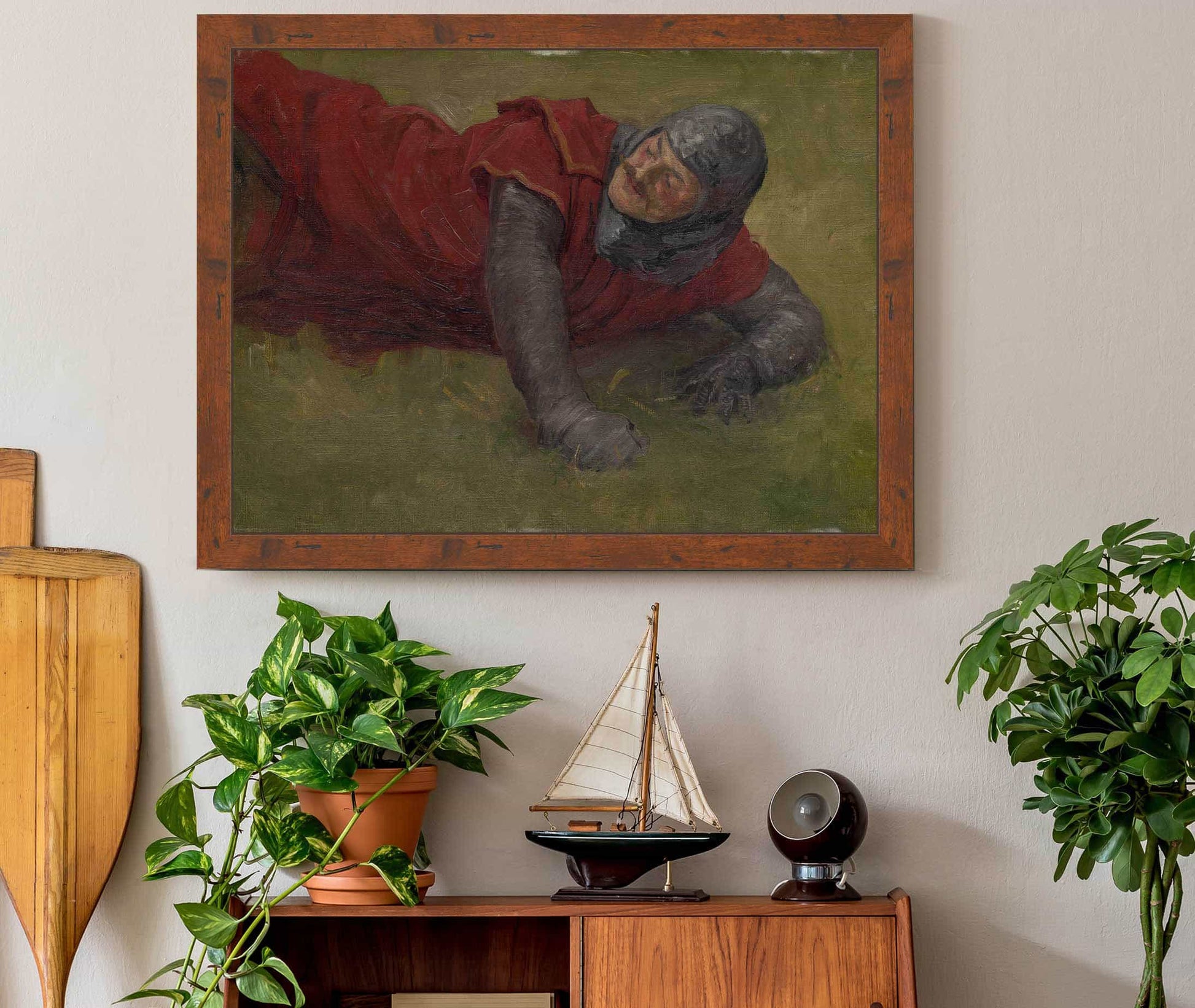 Study Of A Wounded Soldier by Jozef Hanula