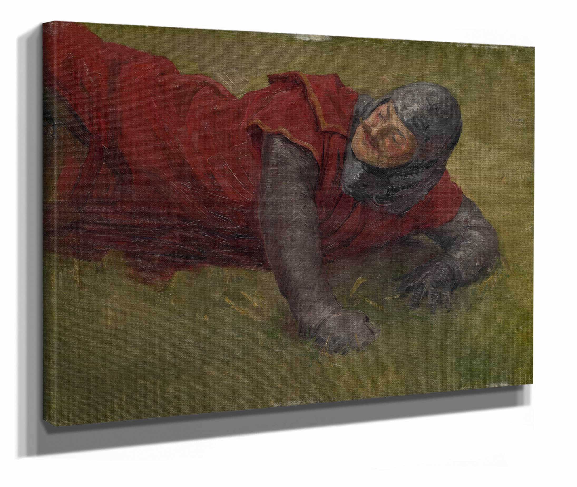 Study Of A Wounded Soldier by Jozef Hanula