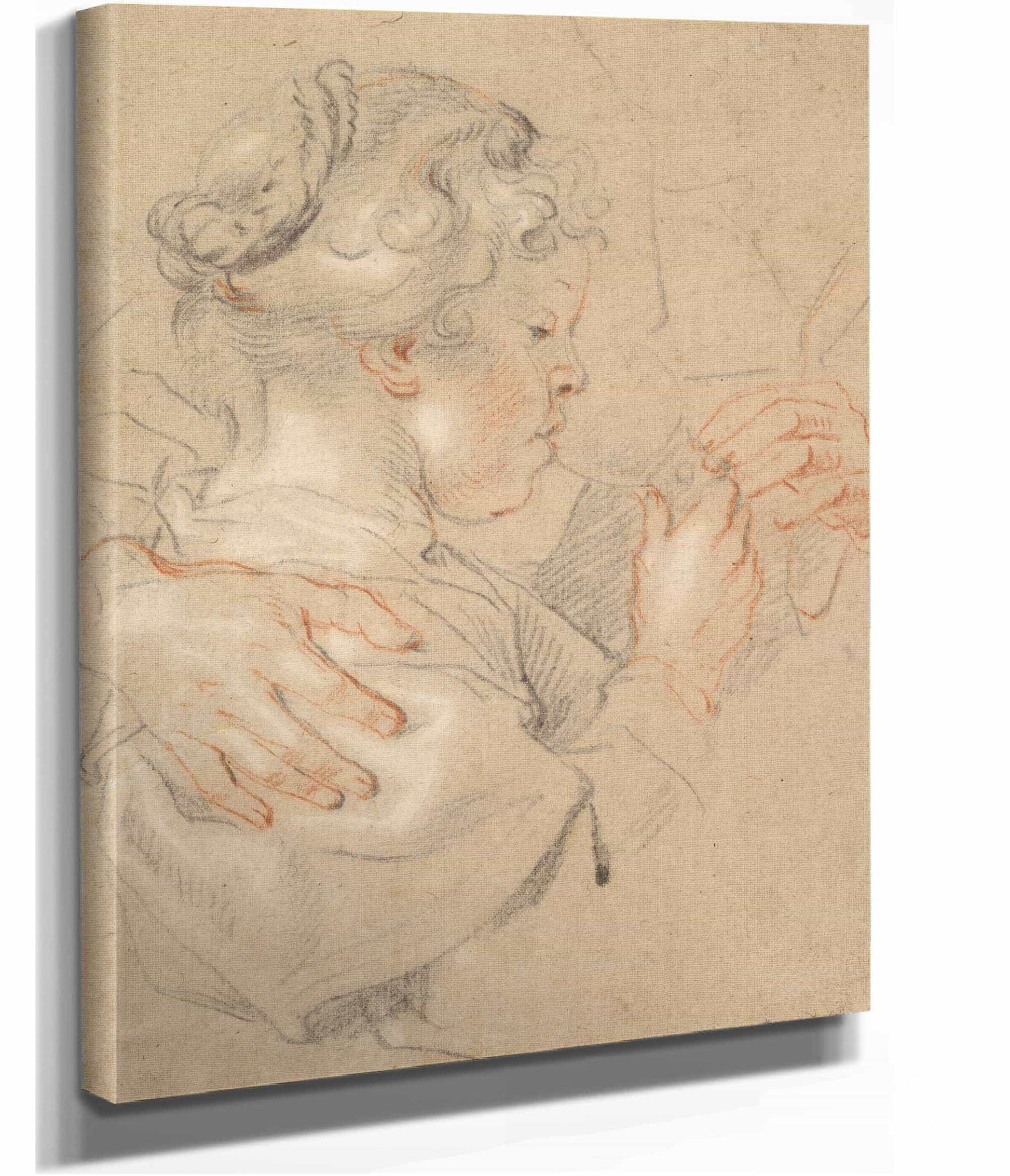 Study Of A Young Girl Drinking From A Glass   by Jacob Jordaens
