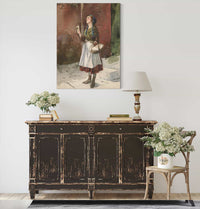 Study Of A Young Girl In A Garden by Edwin Austin Abbey