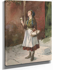 Study Of A Young Girl In A Garden by Edwin Austin Abbey