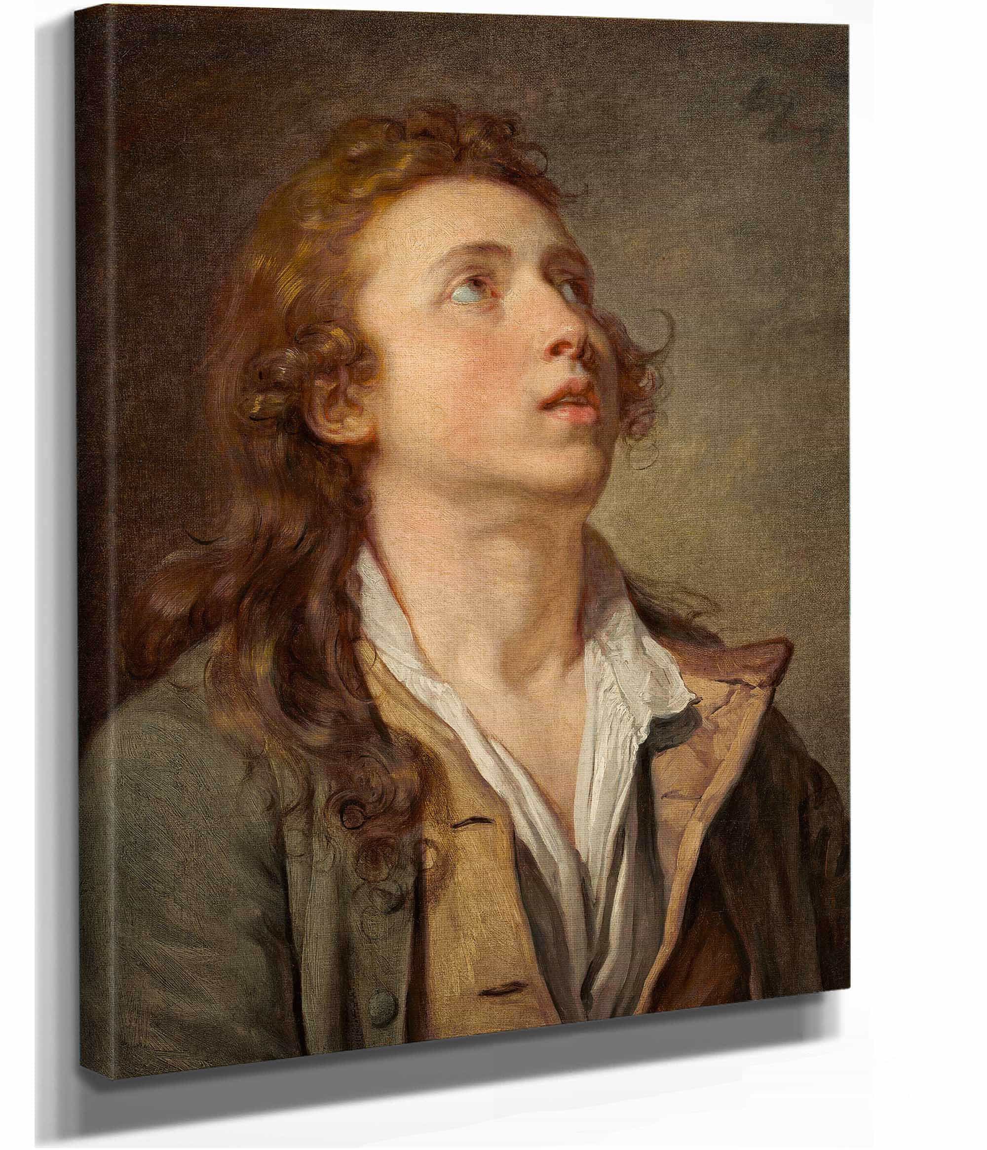 Study Of A Young Man by Jean Baptiste Greuze