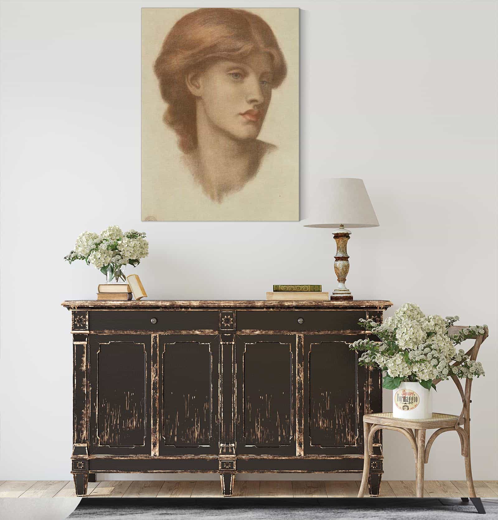 Study Of Alexa Wilding by Dante Gabriel Rossetti