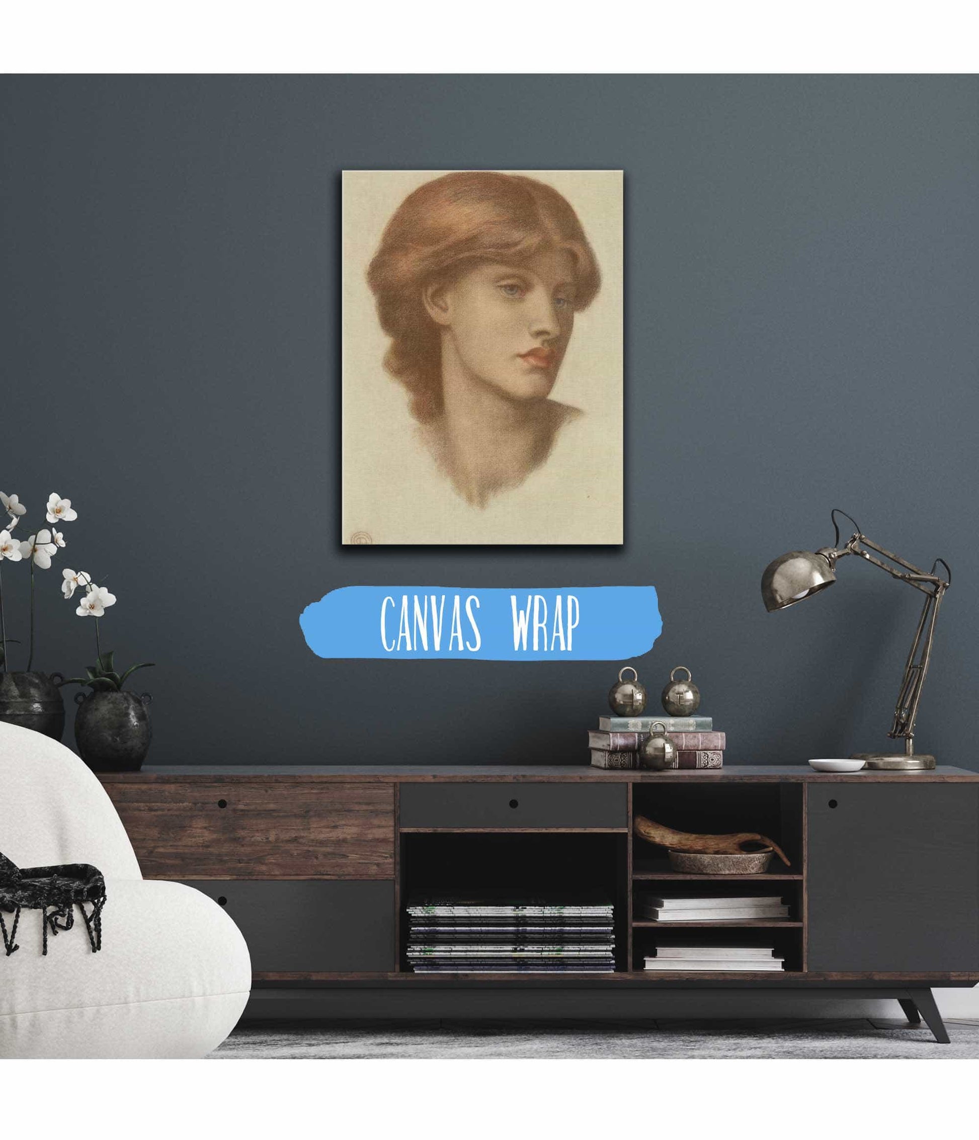Study Of Alexa Wilding by Dante Gabriel Rossetti