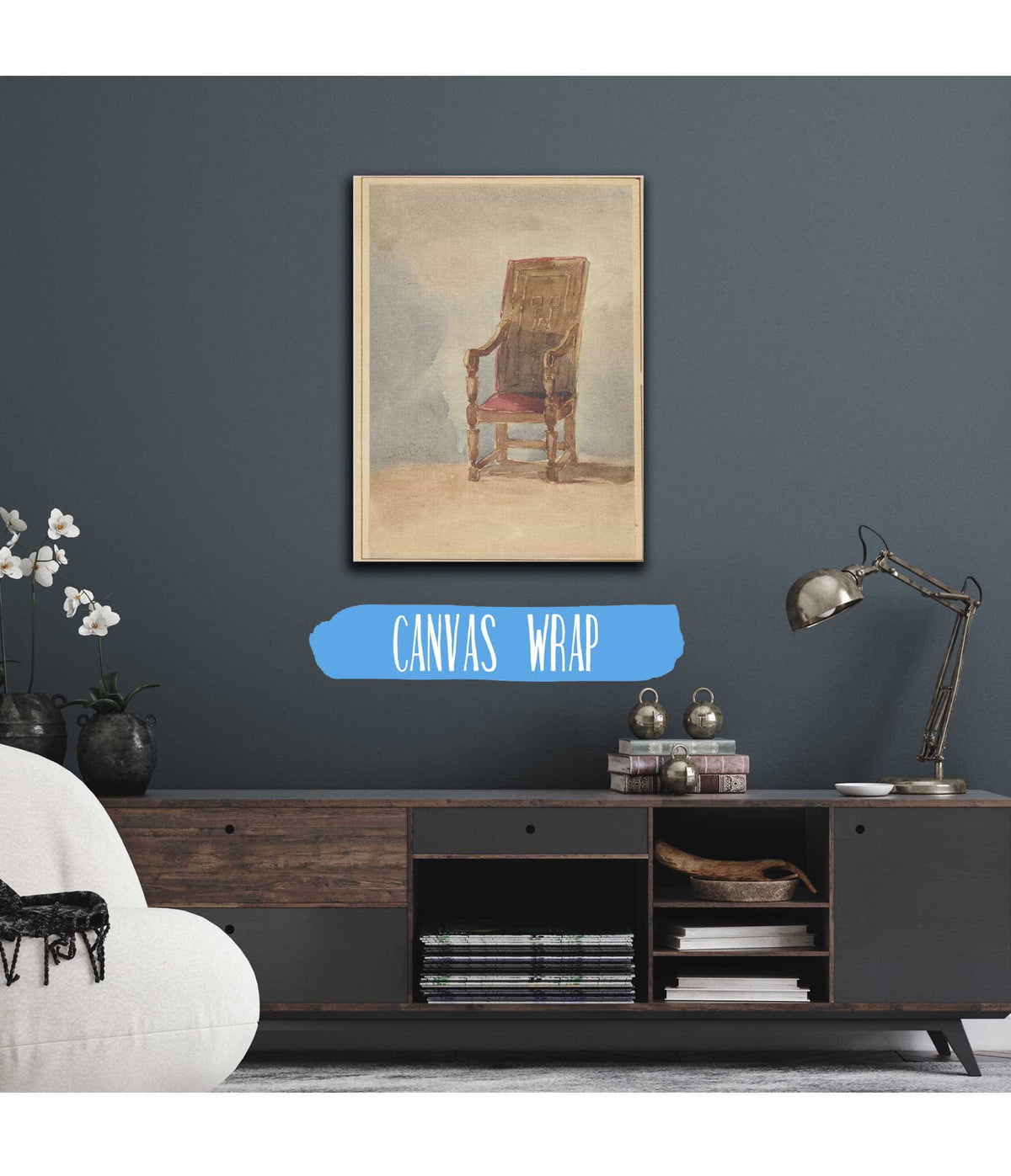 Study Of An Antique Armchair by David Cox