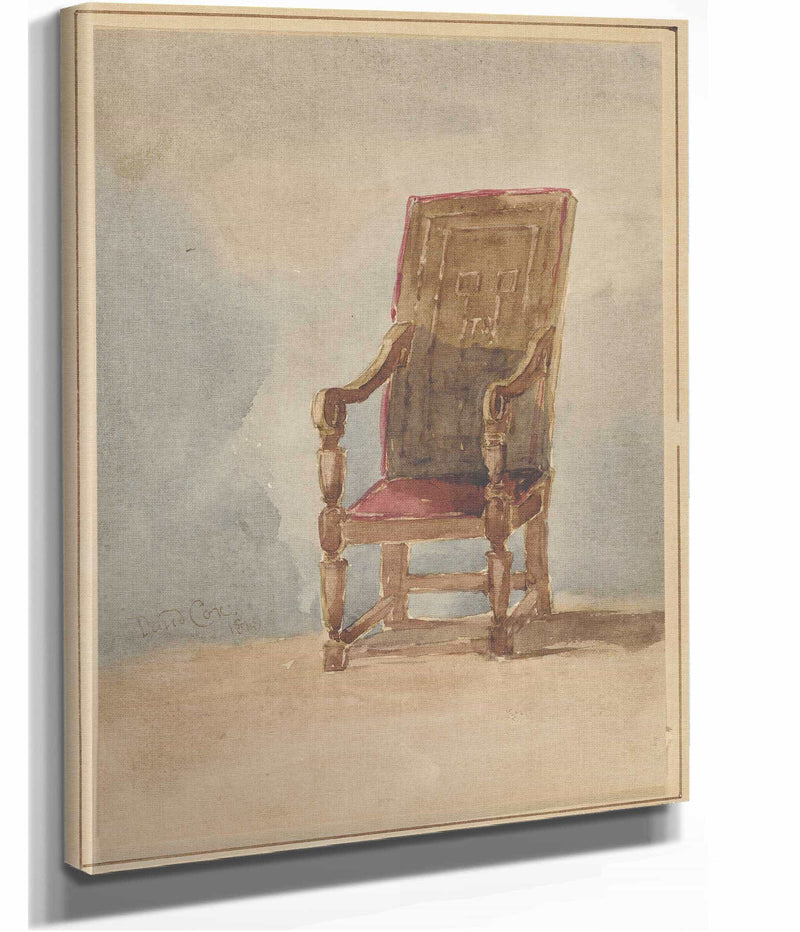 Study Of An Antique Armchair by David Cox