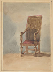 Study Of An Antique Armchair by David Cox