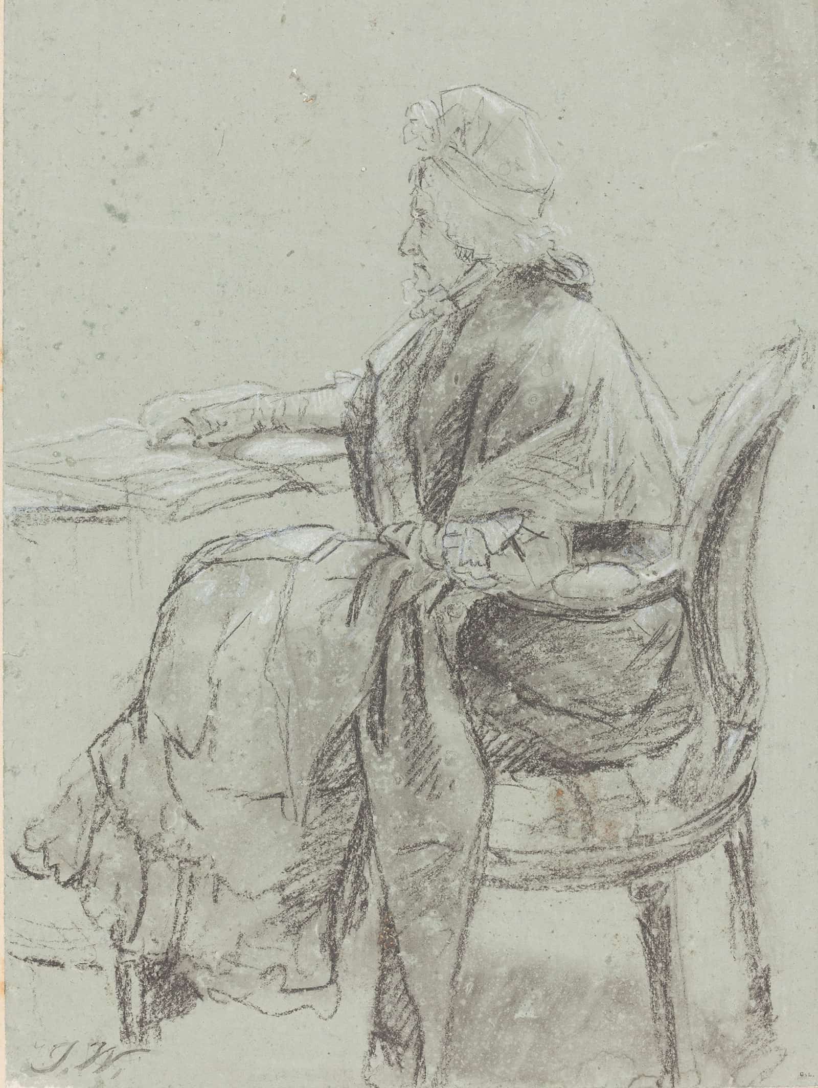 Study Of An Elderly Woman For Disobedience Discovered by James Ward