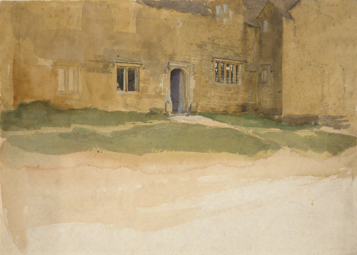 Study Of An English Medieval House by Edwin Austin Abbey