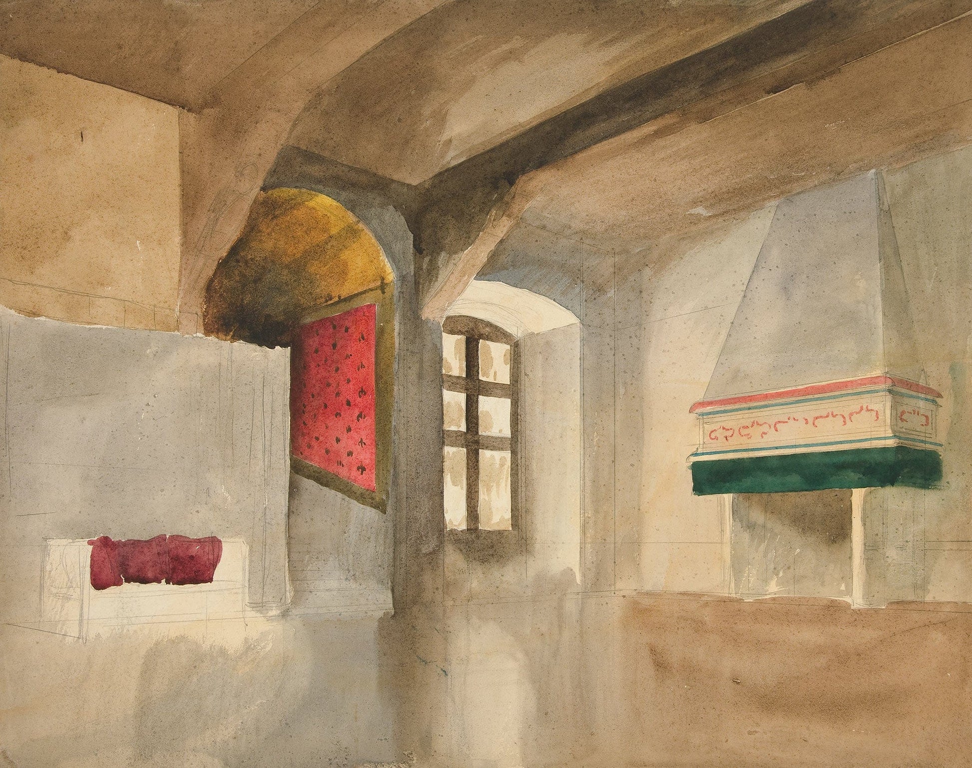 Study Of An Interior by Edwin Austin Abbey
