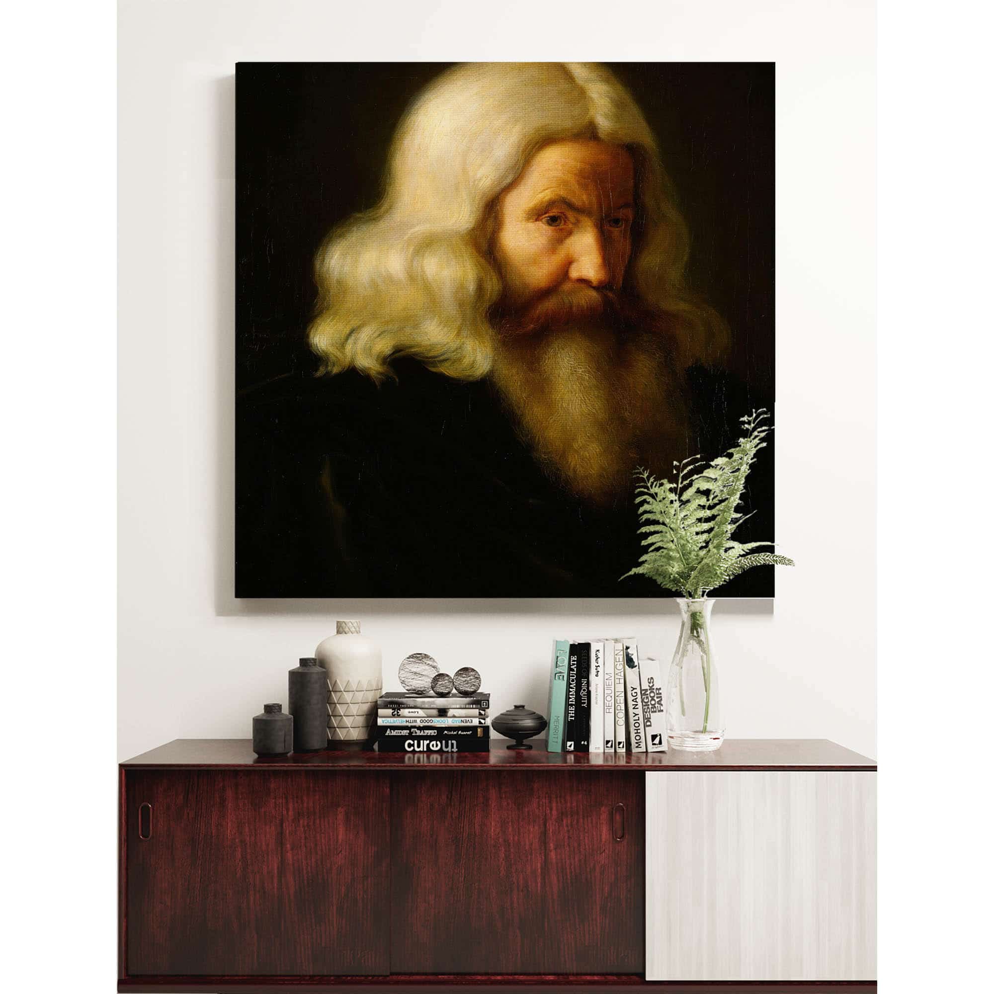 Study Of An Old Man by Adolph Tidemand