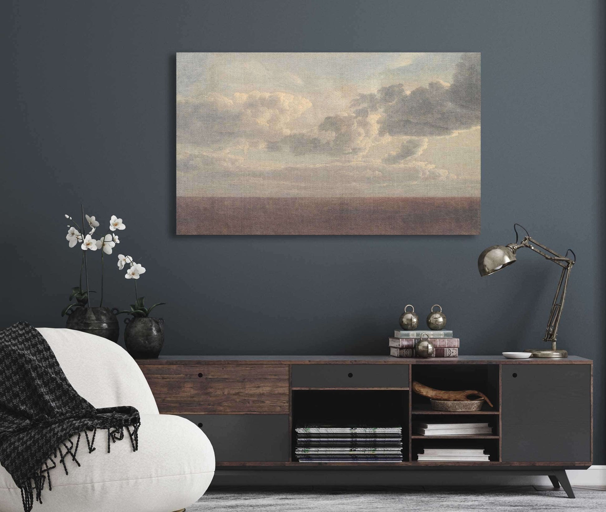 Study Of Clouds Over The Sea by Christoffer Wilhelm Eckersberg