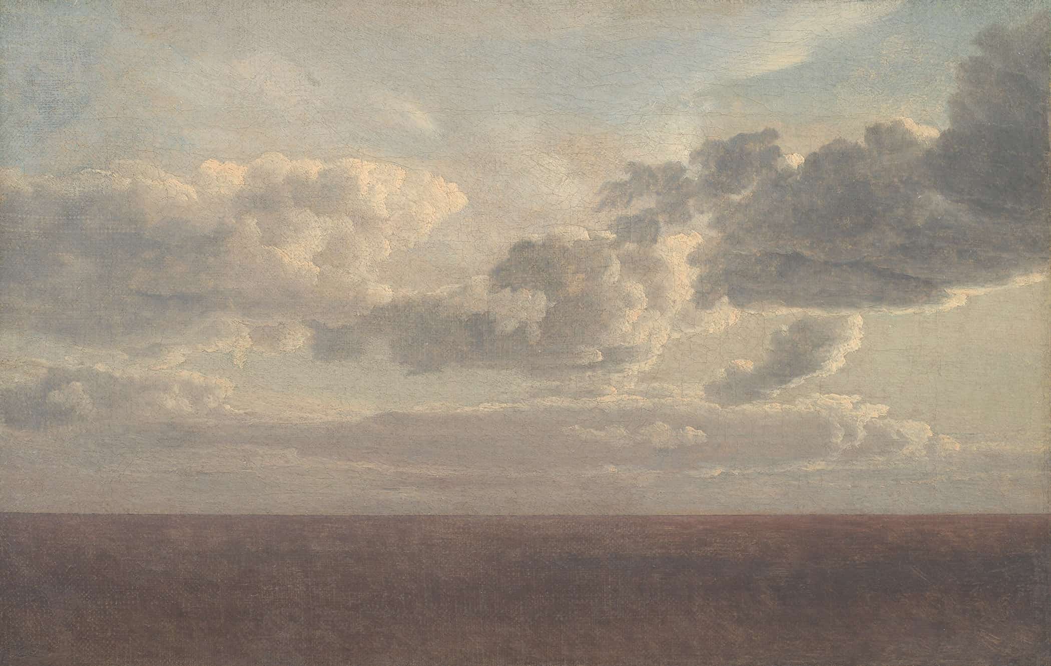 Study Of Clouds Over The Sea by Christoffer Wilhelm Eckersberg