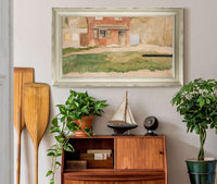 Study Of Exterior Of A Red Brick Building by Edwin Austin Abbey