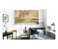 Study Of Exterior Of A Red Brick Building by Edwin Austin Abbey