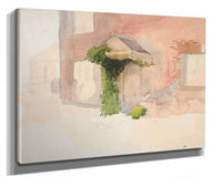 Study Of Exterior Of A Red Brick House by Edwin Austin Abbey