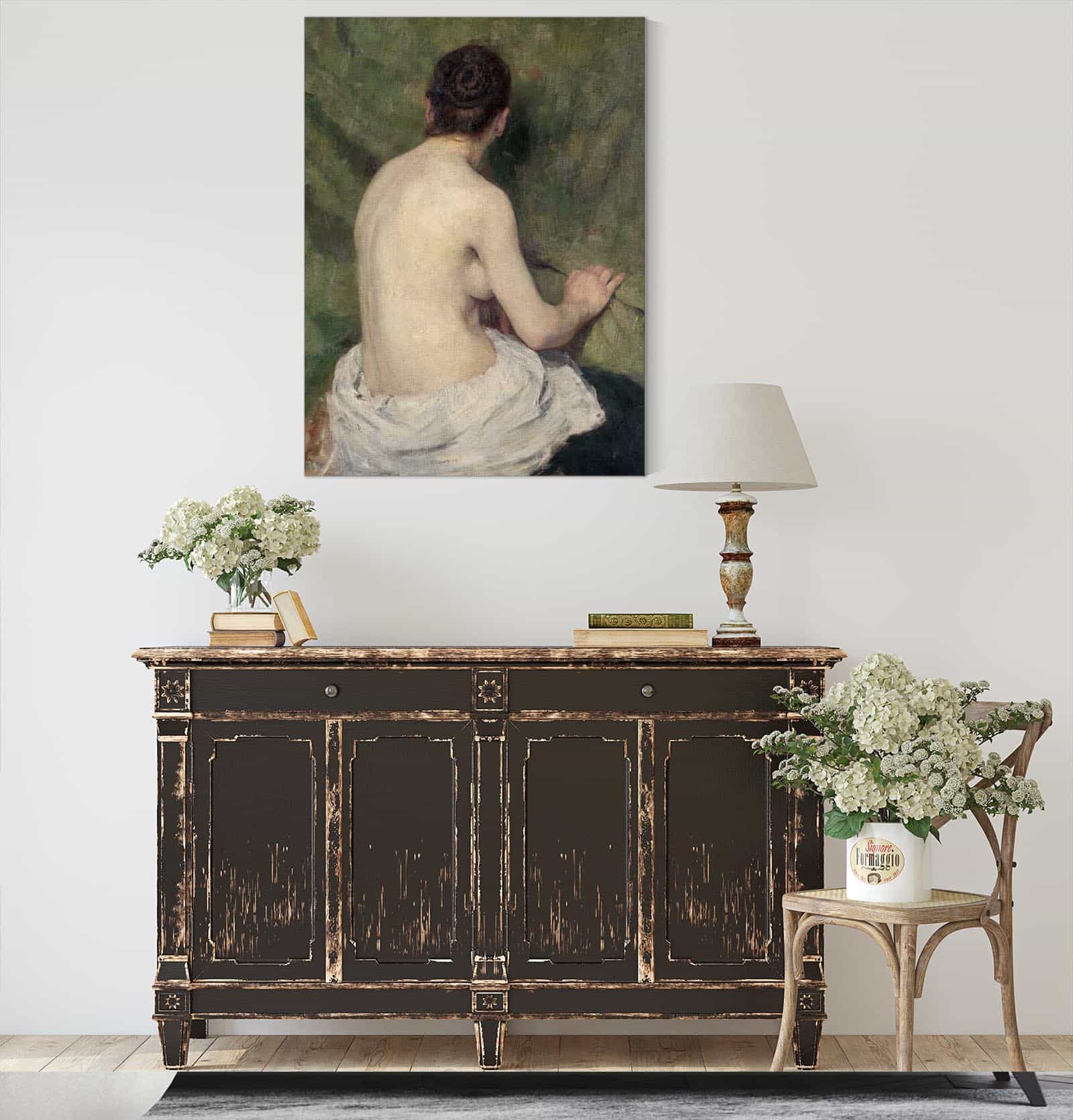 Study Of Female Nude by Jozef Hanula
