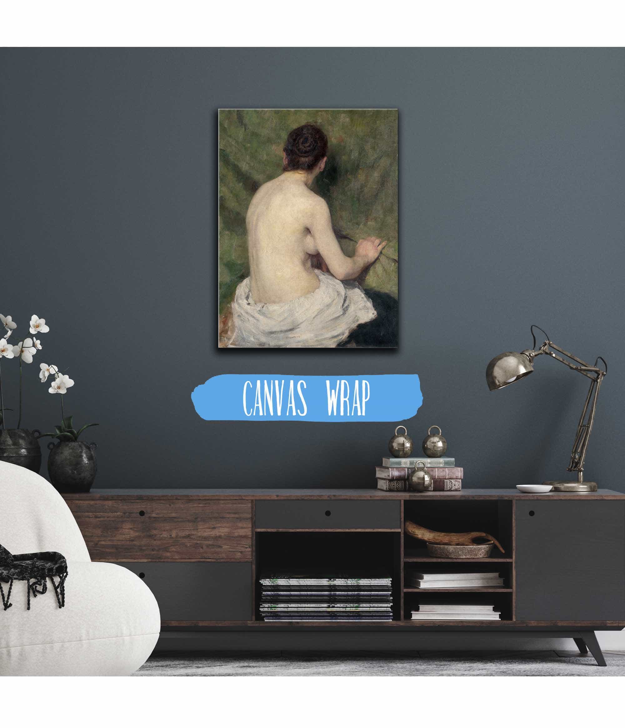 Study Of Female Nude by Jozef Hanula