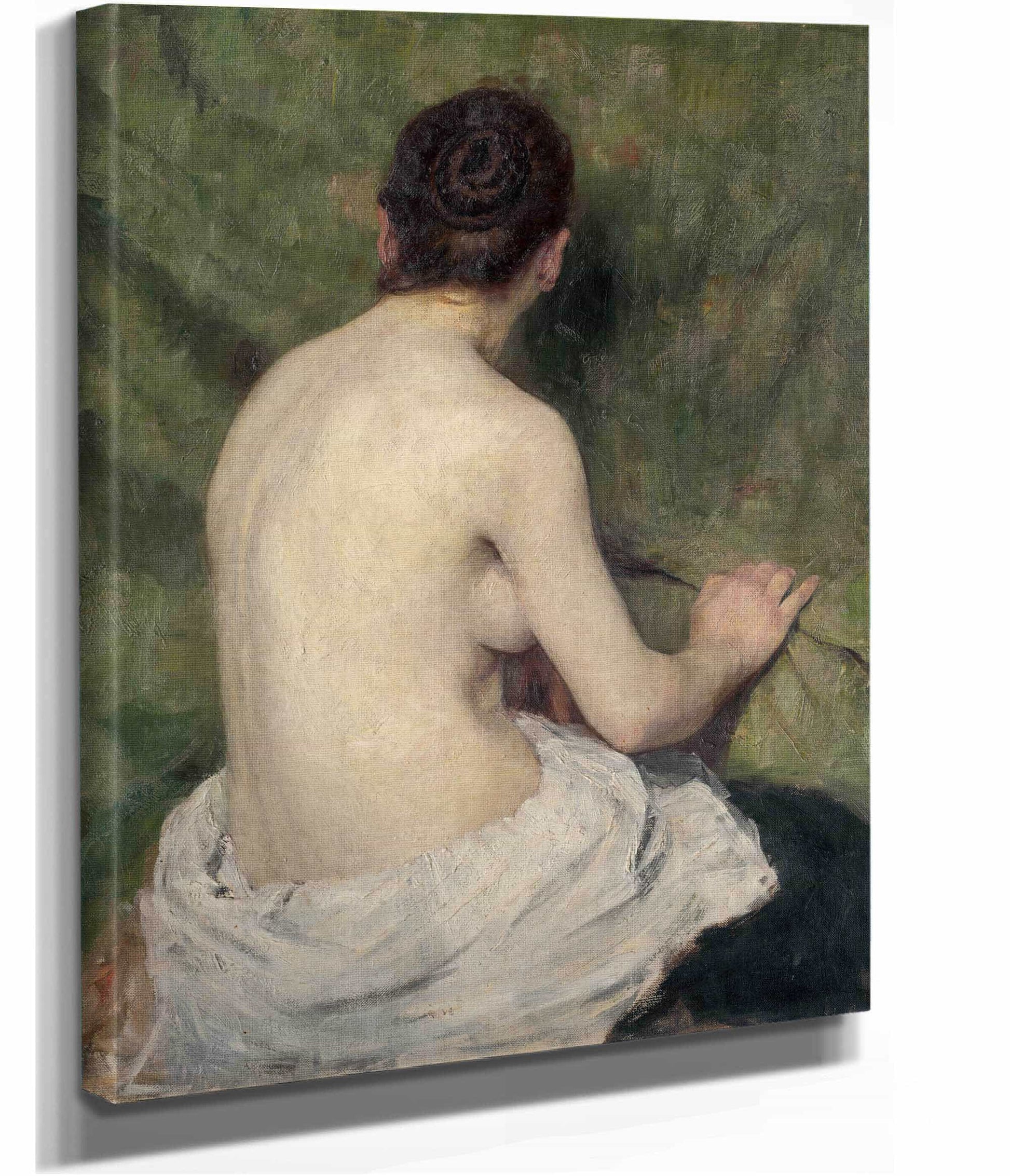 Study Of Female Nude by Jozef Hanula